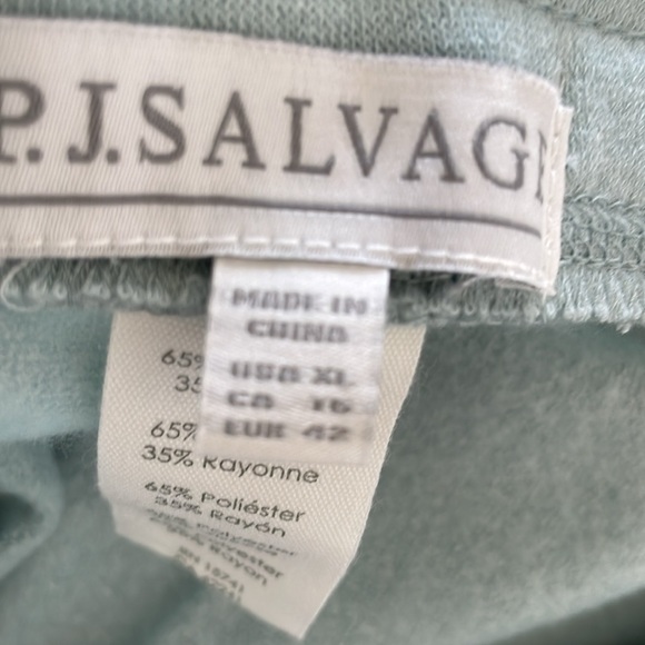 NEW |‎ PJ SALVAGE Ice Blue Snow flake Lounge Jogger Pajama Pant Sleep Bottoms XL - Picture 7 of 8